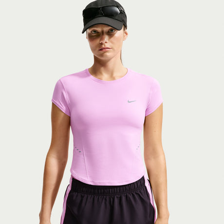 Nike Women's Swift Dri-FIT Seamless Cropped Short-Sleeve workout top