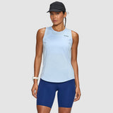 Janji Women's Run All Day Tank sleeveles running top in cosmic light blue