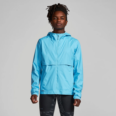 Janji Men's Rainrunner Pack Jacket waterproof packable running raincoat