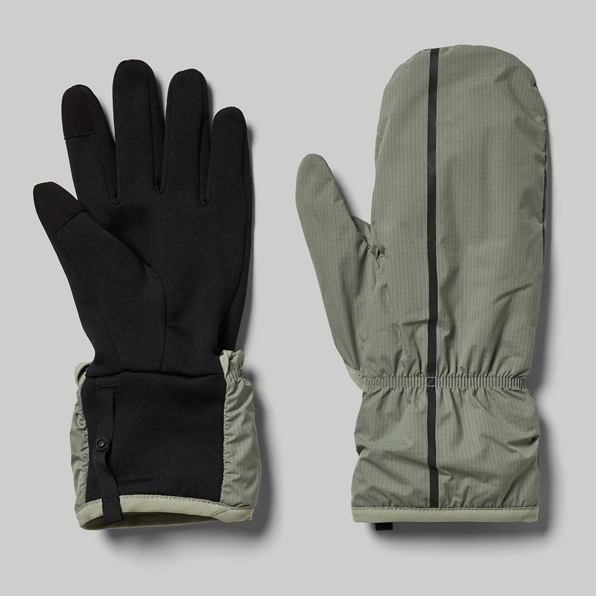 Janji Vortex Wind Block Gloves with convertible mitten