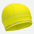 Nathan Hypernight Reflective Ponytail Beanie hi viz yellow and reflective geo print