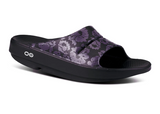 Oofos Ooahh Limited Slide recovery sandal midnight tropics