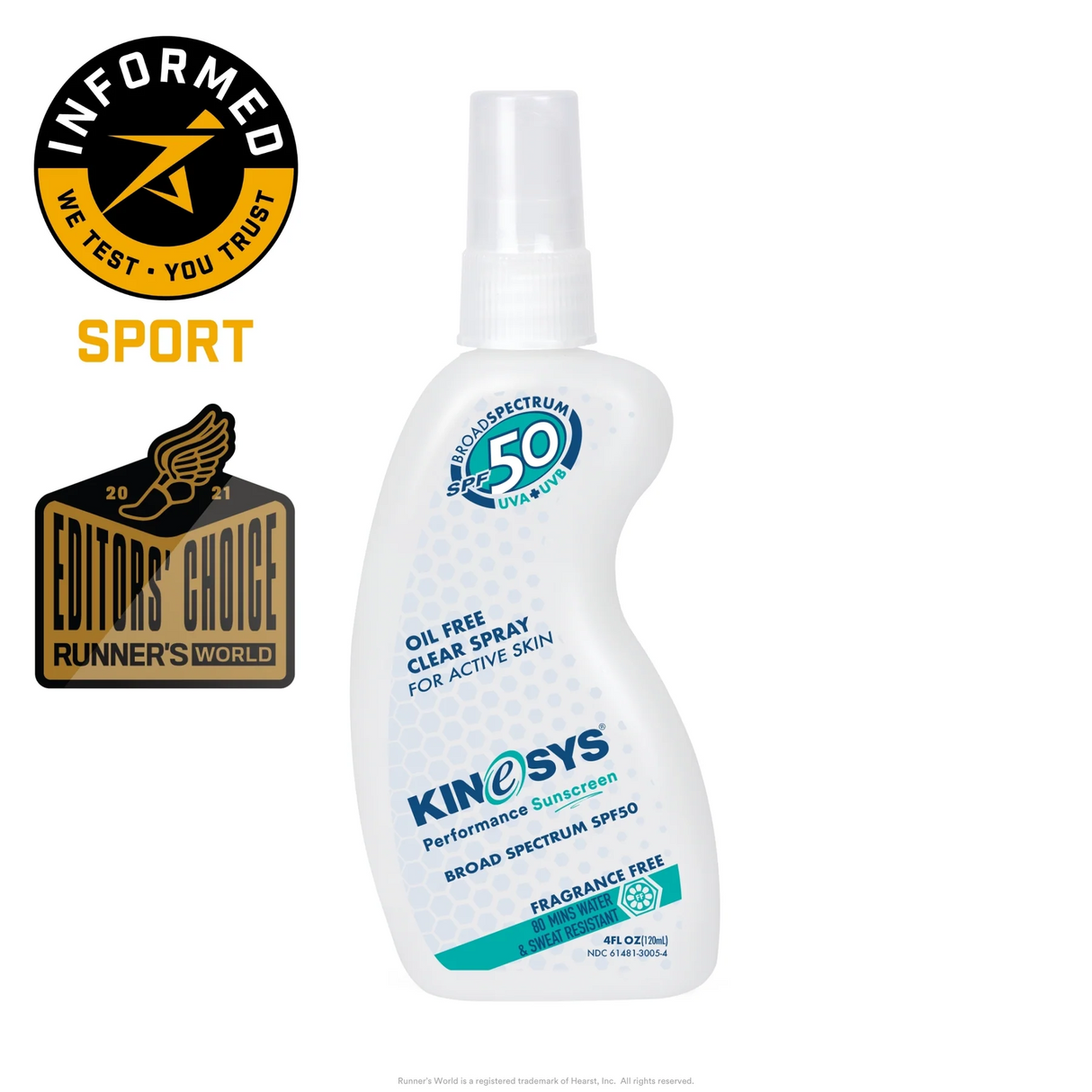 Kinesys SPF50 Fragrance-Free Spray Sunscreen