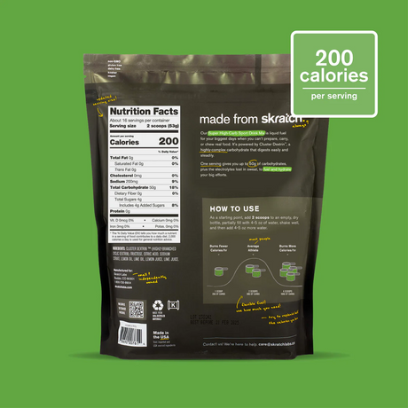 Skratch Labs Super High-Carb Sport Drink Mix Resealable Bag (16 Servings)