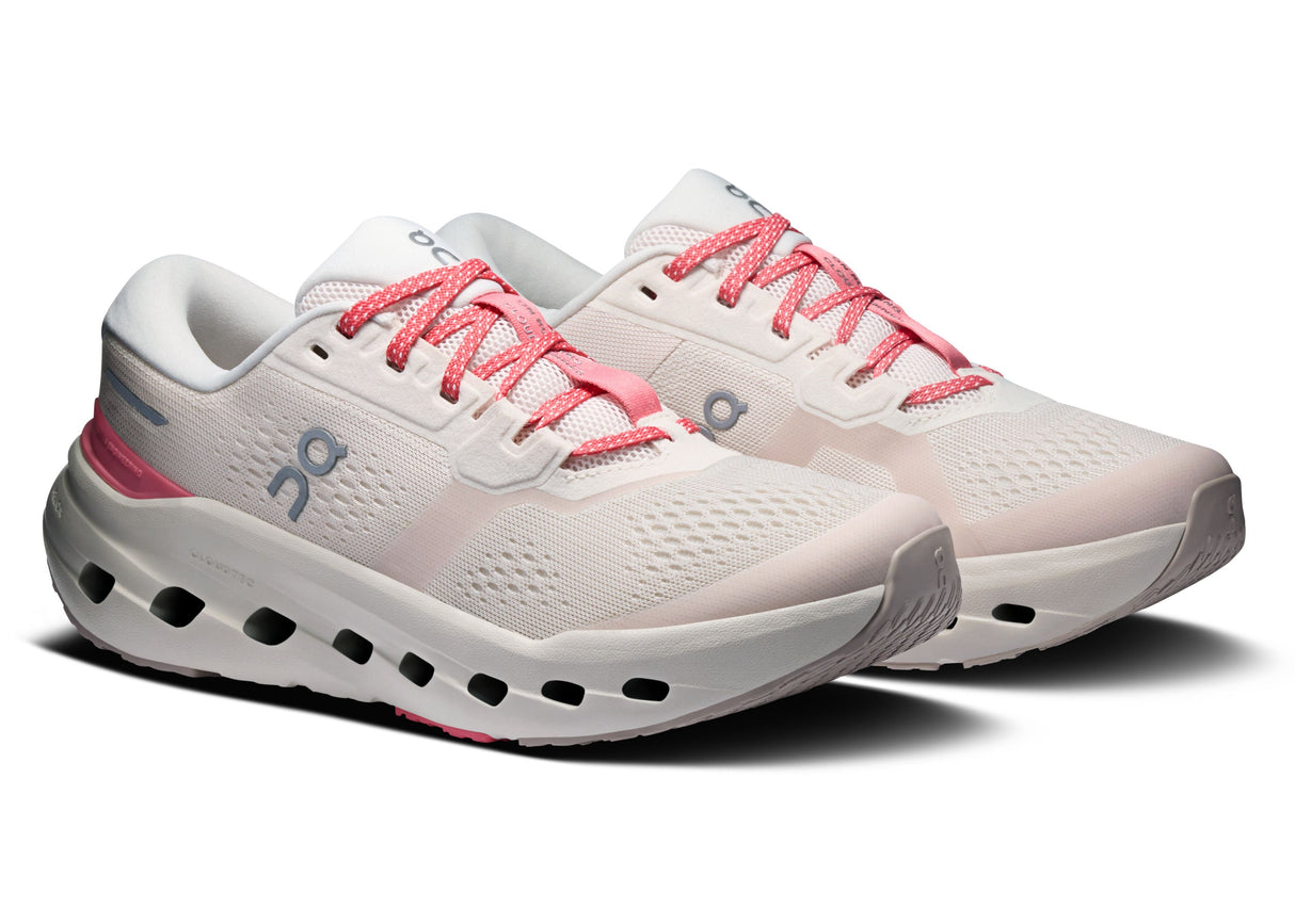 On Women's Cloudrunner 3 stable road running shoe in oyster camellia