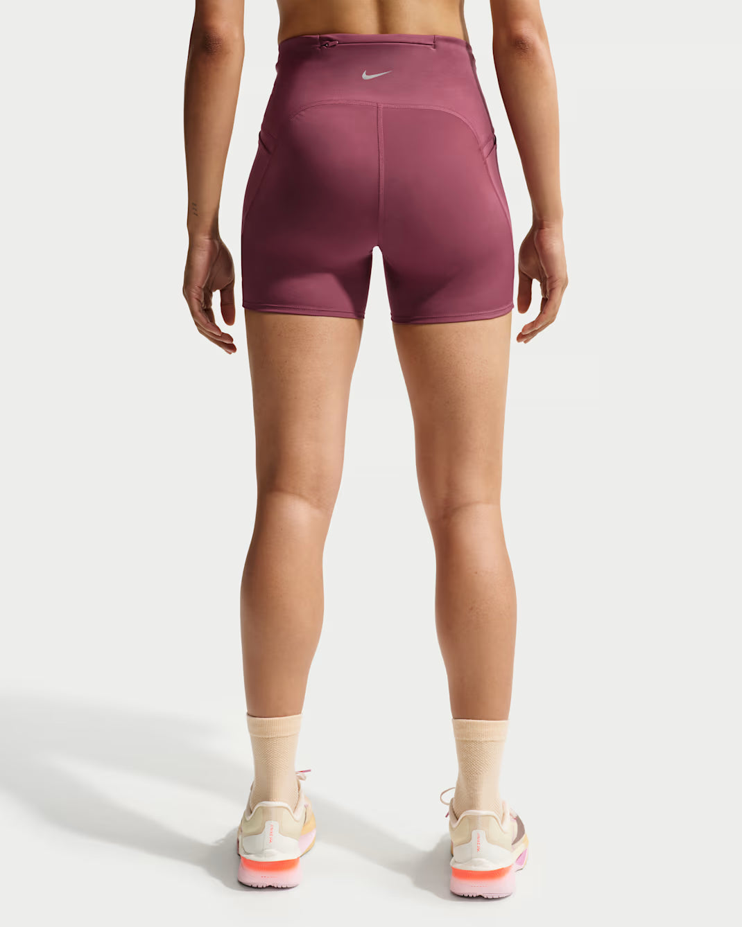 Nike Women's Swift High-Waisted 4" Tight Running Shorts with Pockets