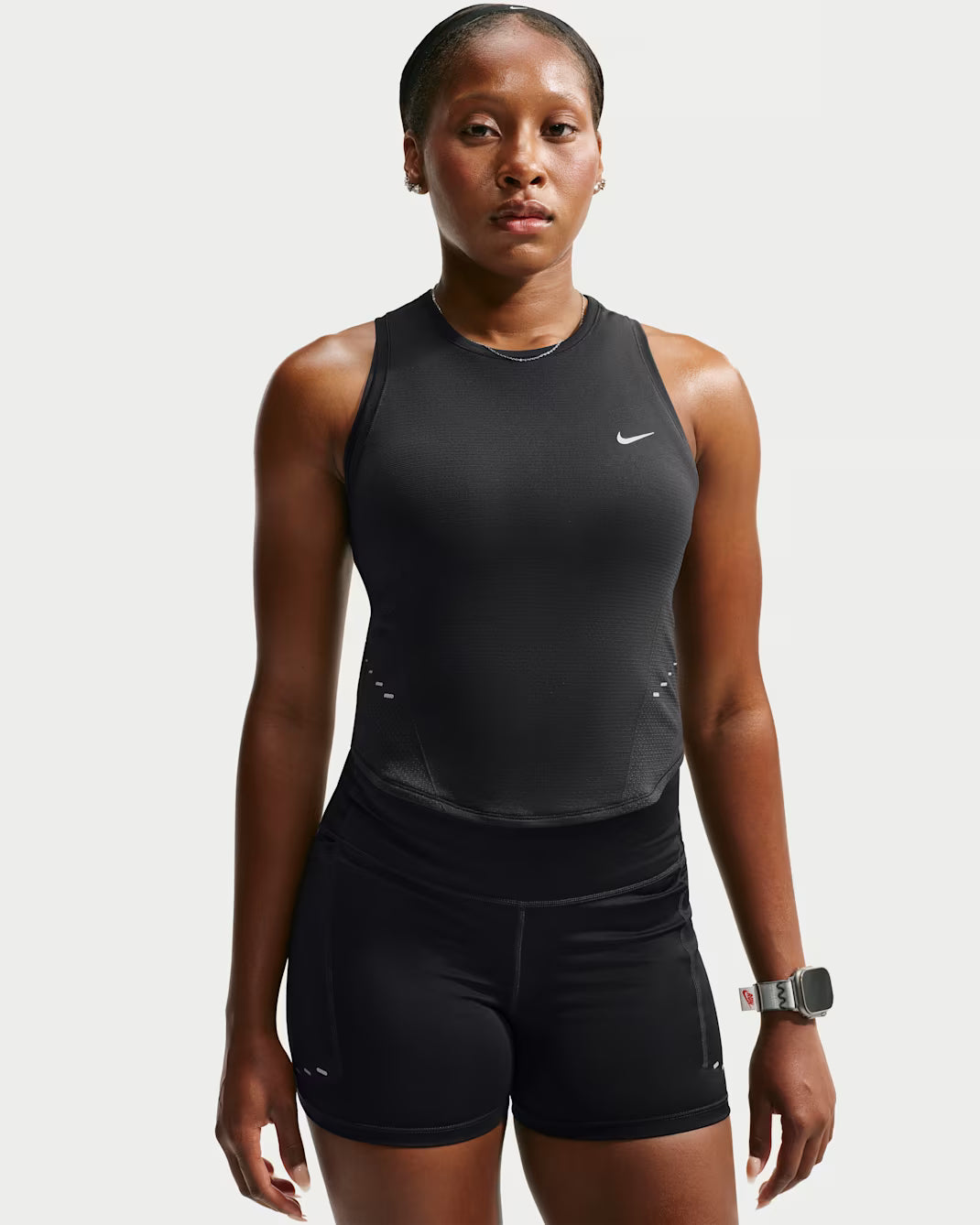 Nike Women's Swift Dri-FIT Seamless Cropped Running Tank Top