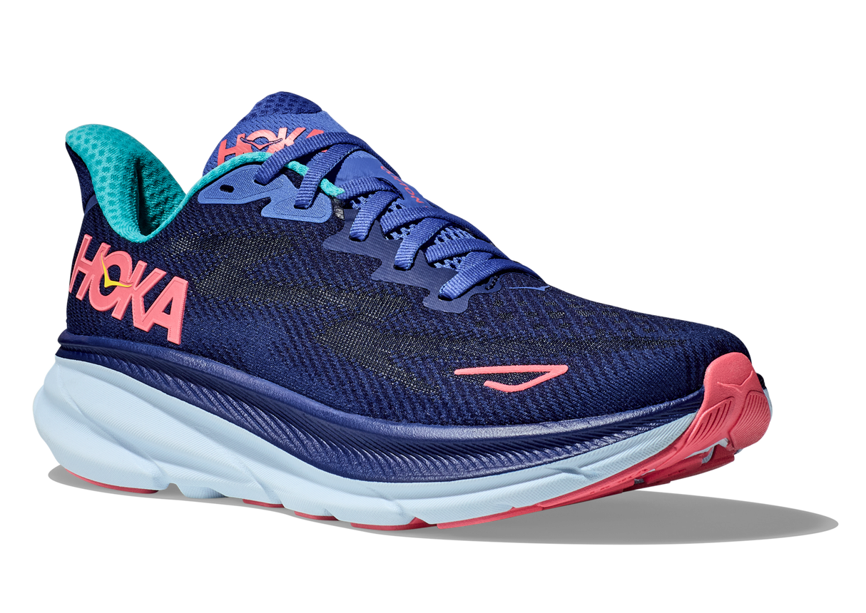 HOKA ONE ONE Women's Clifton 9 ceramic bellwether blue