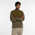 New Balance Men's Athletics Heat Grid 1/2 Zip warm running top with rain-resistant panels