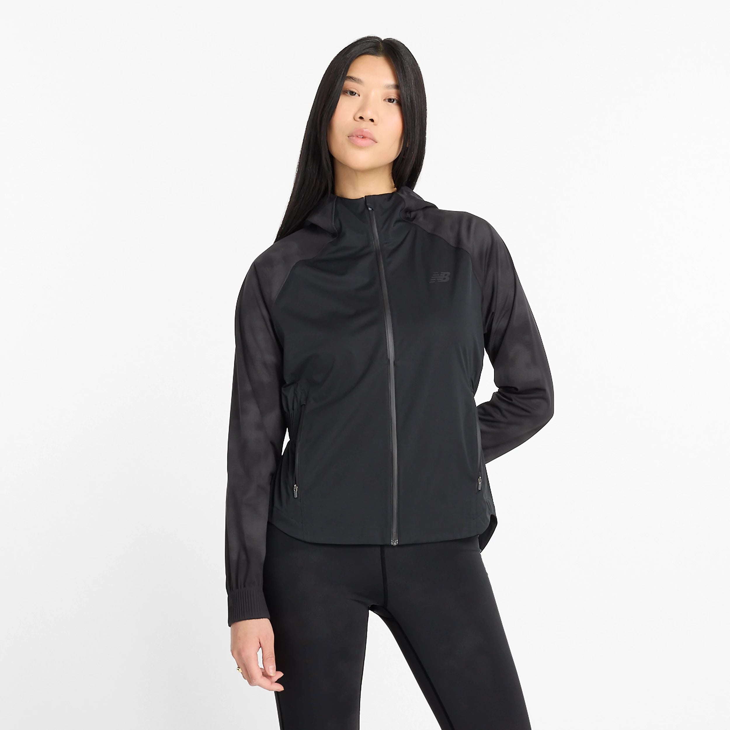 New balance black jacket best sale