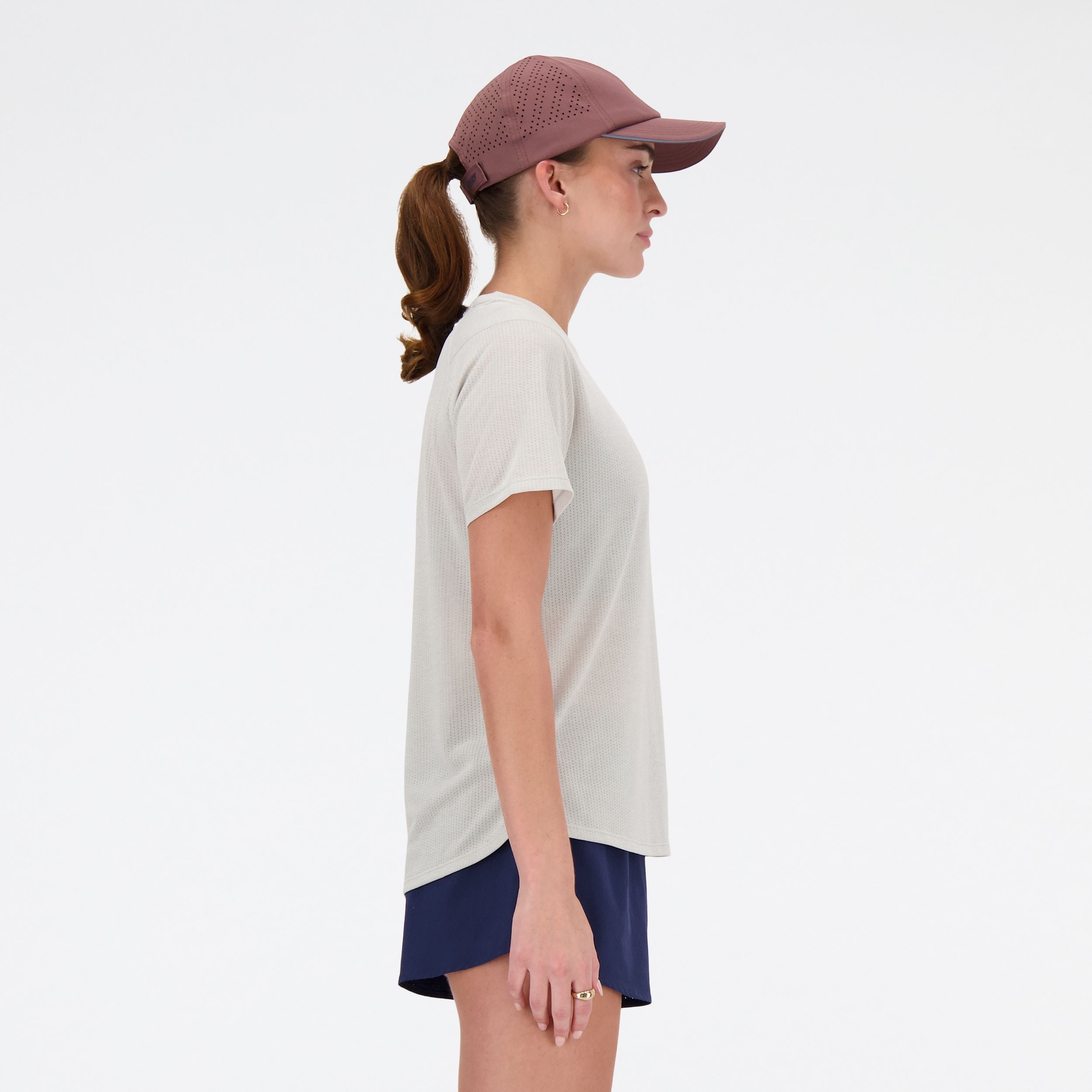 Tシャツ・カットソー New Balance WOMEN Track Crop Ringer Short Sleeve T-Shirt SLI Aespa Winter Pick] New Balance Women Track Crop Ringer Short