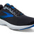 Brooks Men's Launch 8 Neutral Road Running Shoe Black Gray and Blue