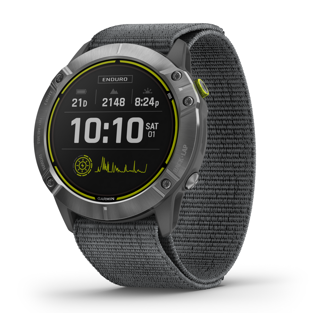 Garmin Enduro Steel with Gray Nylon Band GPS Watch for Extreme Endurance Events