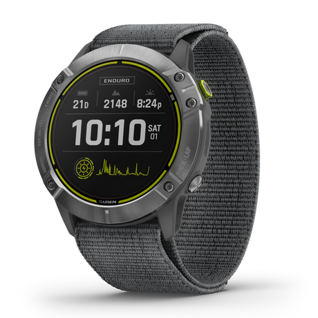 Garmin Enduro Steel with Gray Nylon Band GPS Watch for Extreme Endurance Events
