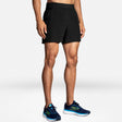 Brooks Men's Sherpa 5" 2-in-1 Lined Running Short with pockets