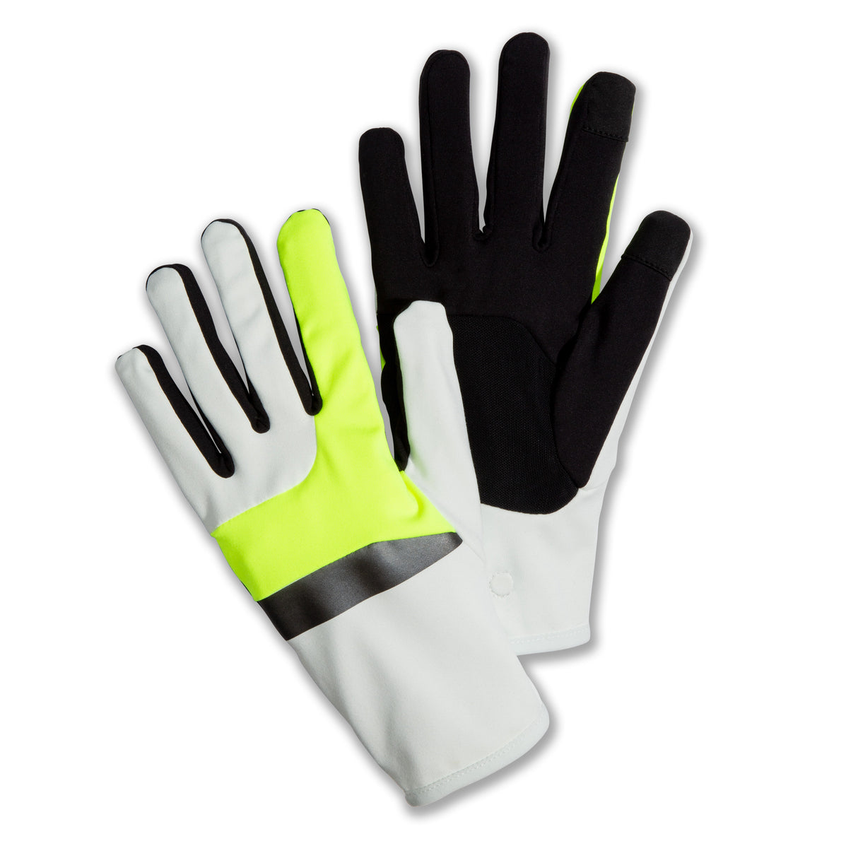 Brooks Unisex Fusion Midweight Glove - Carbonite Reflective Version