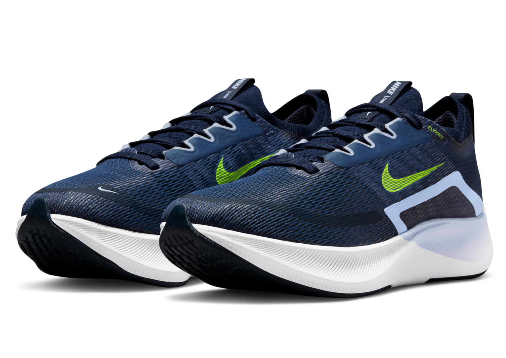 NIKE ZOOM FLY4 27.5 美品 Nike Zoom Fly 4 White Imperial Blue Lime Glow for Sale
