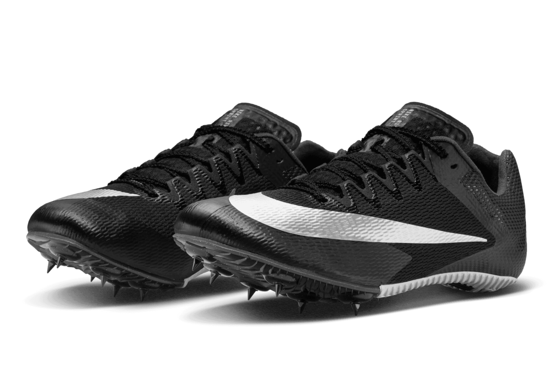 Black running spikes sales