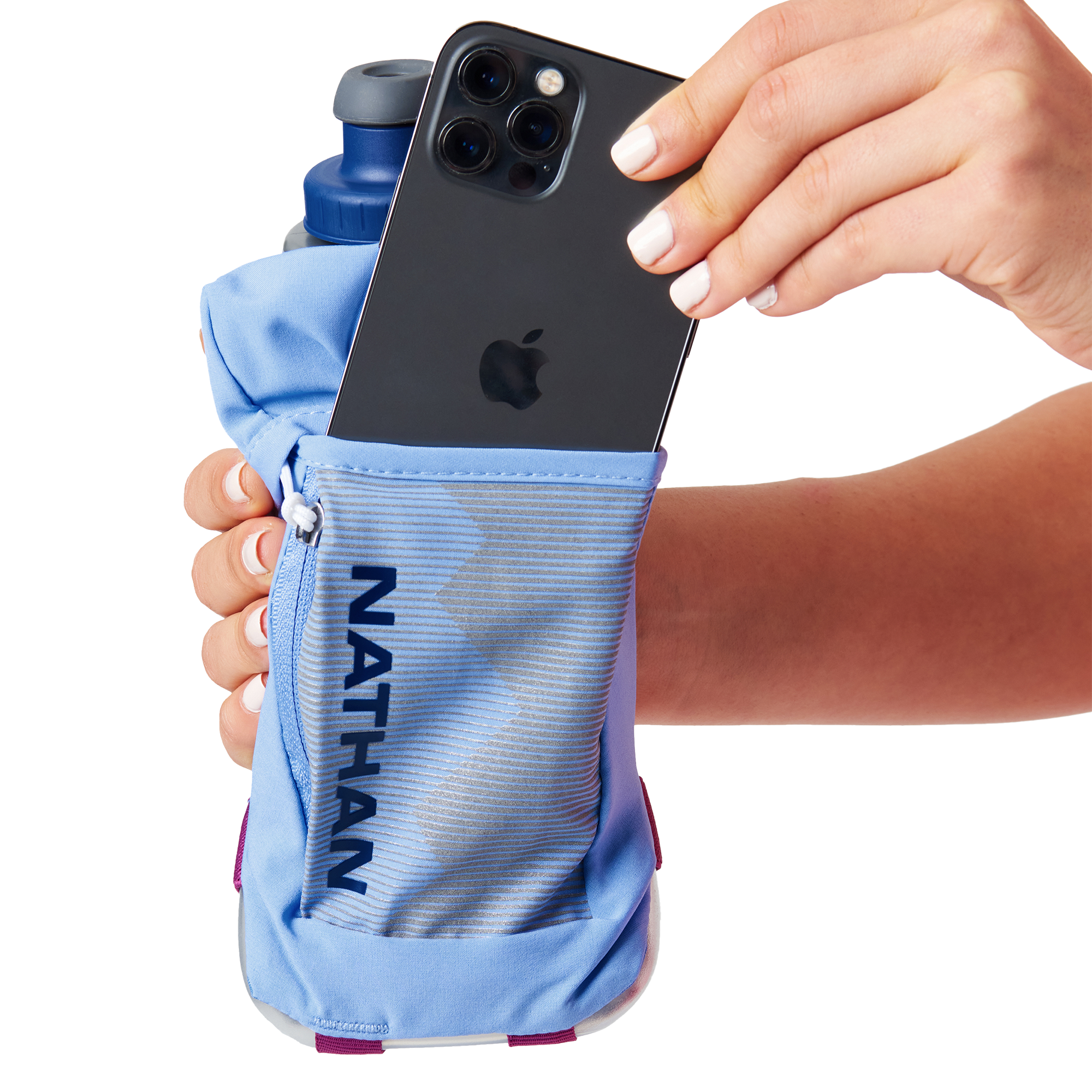 Nathan Quick Squeeze Insulated 18oz Handheld Bottle