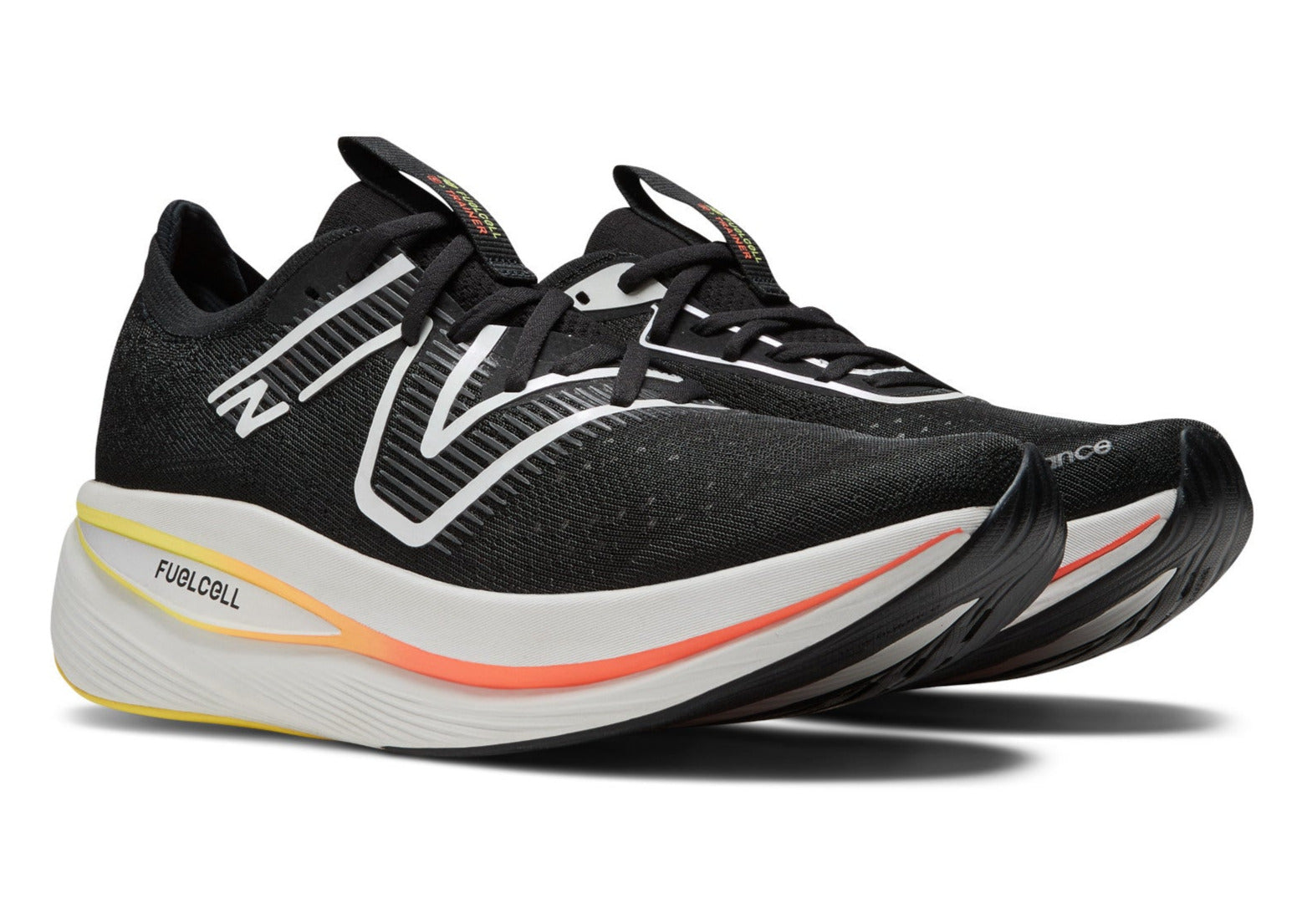 New Balance Men's FuelCell SuperComp Trainer V2 Running Shoes - Orange/Black (Size 9.5)