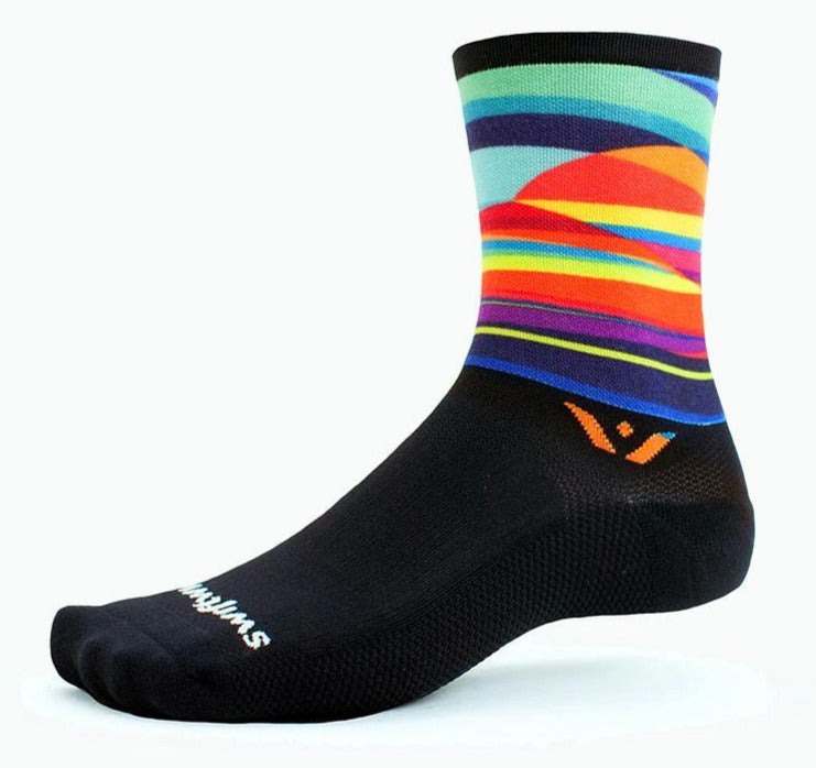 Swiftwick Vision Six 6" Crew Running Socks