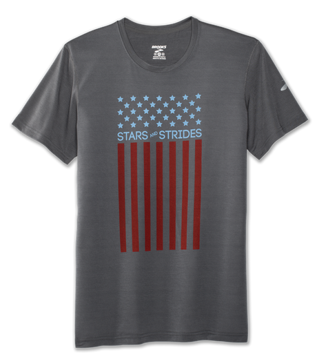 Brooks Pacesetter Stars and Strides Patriotic running tee